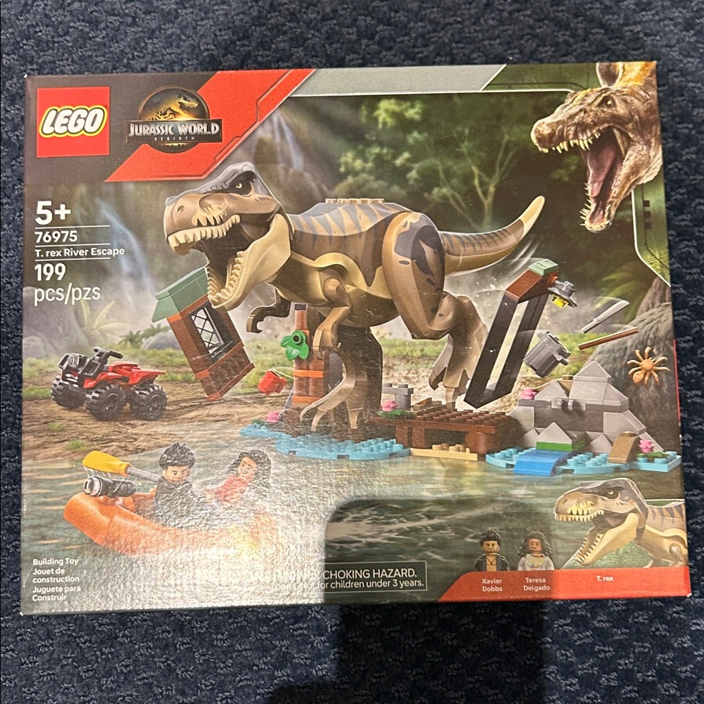 LEGO Dinosaur Adventure Set with Red and Gray #76975